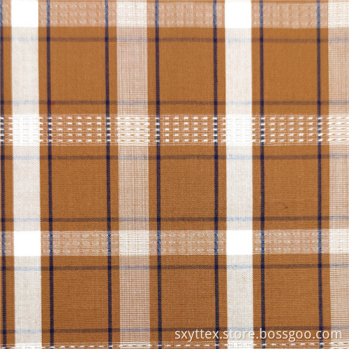 Plaid Yarn Dyed Cotton Dress Fabric Women